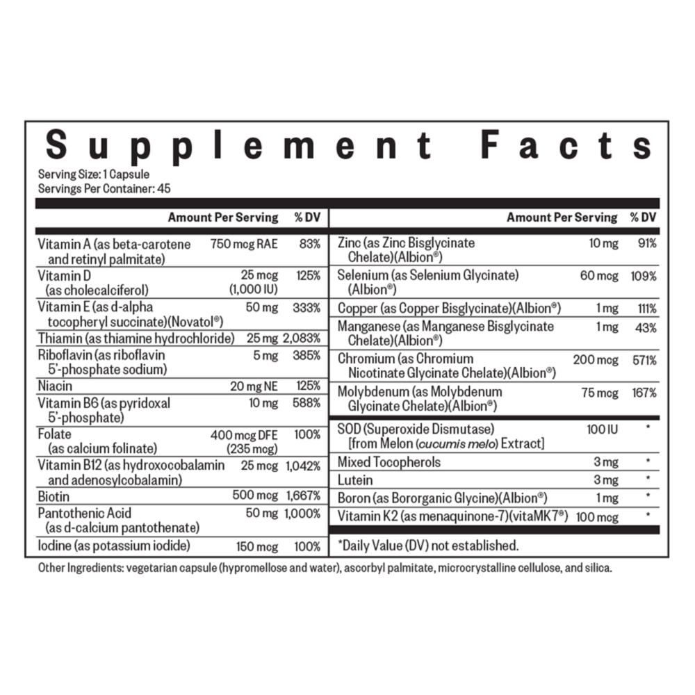 Multivitamin One MF