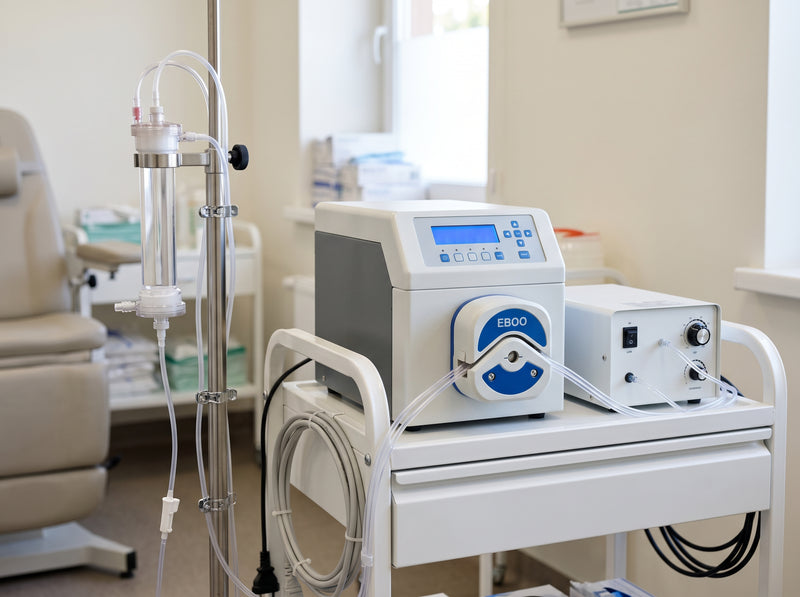 An EBOO treatment machine in a clinic room